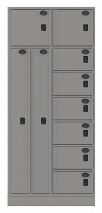 SENTINEL Law Enforcement Evidence Locker: Pass-Through Backing, Keyless Lift Latch, 10 Compartments (MPN 10AA-PT). Key specifications — Brand: SENTINEL; Product Ships: Assembled; Color: Gray.