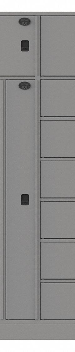 SENTINEL Law Enforcement Evidence Locker: Pass-Through Backing, Keyless Lift Latch, 10 Compartments (MPN 10AA-PT). Key specifications — Brand: SENTINEL; Product Ships: Assembled; Color: Gray.