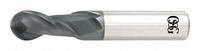OSG Ball End Mill: Carbide, TiAlN Coated, 2 Flute, 18 mm Mill Dia, 35 mm LOC, 102 mm OAL (MPN HP421-7087-BN)