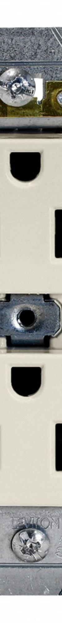 LEVITON Duplex Receptacle/Outlet, 15 Amp: Duplex, 5-15, Light Almond, 125V AC, 15 A, 2 Pole / 3 Wire (MPN 5252-T)