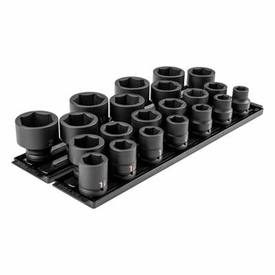 TEKTON Impact Socket Set: 3/4 in Drive Size, Small Set (0-50 pieces) Set Size - SAE Impact Socket Sets