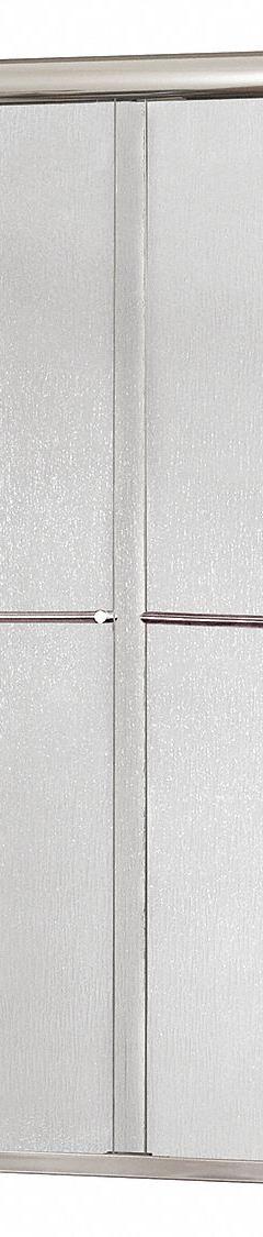 FOREMOST Shower Door: 56 in Min. Door Wd, 60 in Max. Door Wd, 72 in Overall Ht, Rain Tempered Glass (MPN CVSS6072-RN-SV). Key specifications — Brand: FOREMOST.