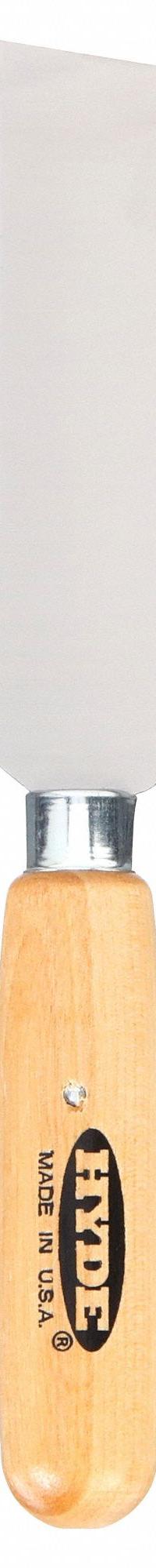 HYDE Joint Knife: Bld. Mat. Carbon Steel, Hdl. Mat. Hardwood, Bld. Shp. Square (MPN 60090). Key specifications — attr1004888: HYDE.