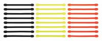 NITE IZE Gear Tie: Black/Bright Orange/Neon Yellow, 3 in Lg, 24 PK (MPN GTPP3-A1-R8). Key specifications — Color: Neon Yellow; Brand: NITE IZE; Pack: Small Pack.
