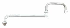 T&S BRASS Spout: Spout, Straight, Swivel Spout, Brass, Chrome, 19.2 gpm Flow Rate, Laminar, Nozzle (MPN 068X). Key specifications — Includes: Nozzle; Product Type: Spout; Spout Style: Swivel; Body Material: Brass; Brand: T&S BRASS.