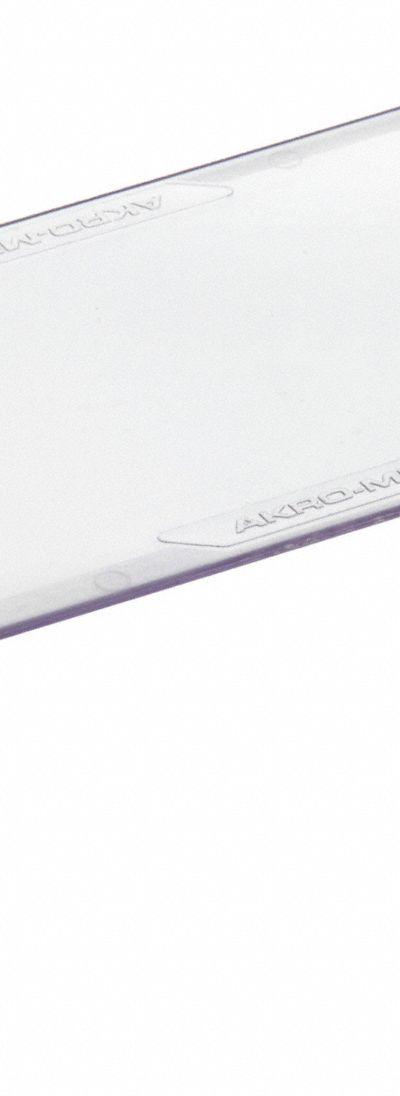 AKRO-MILS Bin Lid: 10 1/2 in x 3 7/8 in, Clear, Plastic - Hanging & Stacking Bin Lids