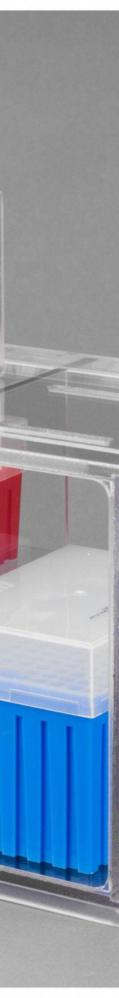 Pipette/Tip Box: 10 in Overall Wd, 7 3/4 in Overall Ht, 12 in Overall Lg, PETG, Clear, Pipettes/Tips (MPN PASSPG). Key specifications — Material: PETG; Color: Clear; Product Type: Lab Organizer; Product Holds: Pipettes; Brand: POLTEX.