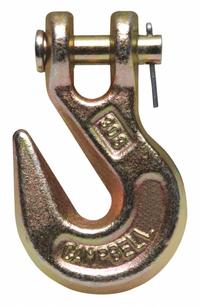 CAMPBELL Grab Hook: 6,600 lb Working Load Limit, 70 Hook Grade, Carbon Steel, 1/2 in Hook Opening Wd (MPN T9503515). Key specifications — Brand: CAMPBELL.