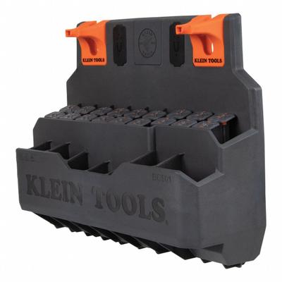 KLEIN TOOLS Hard Tool Storage Module: 4 5/8 in W x 11 3/16 in H, Black/Gray/Orange - Aerial Bucket Storage Modules