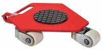 GKS-PERFEKT Machine Roller: 2,200 lb, 3 7/8 in Deck Ht, 20 in L x 20 in W, (3) Swivel, Fixed, Red (MPN 6-11456). Key specifications — Top Plate Surface: Rubber Padded; Includes: Handle; Brand: GKS-PERFEKT; Color: Red.