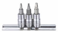 WESTWARD Socket Bit Set: 1 - 25 Pieces, 1/4 in Drive Size, 5 Pieces, R0 to R2 Tip Size Range, SAE (MPN 54TP01). Key specifications — attr1216280: Fixed Insert; attr1216283: WESTWARD; attr1225718: R0 to R2; attr1227491: 1/4 in.