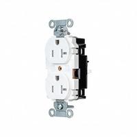 HUBBELL Receptacle: Duplex, 5-20, White, 125V AC, 20 A, 2 Pole / 3 Wire (MPN 5362STWTR)