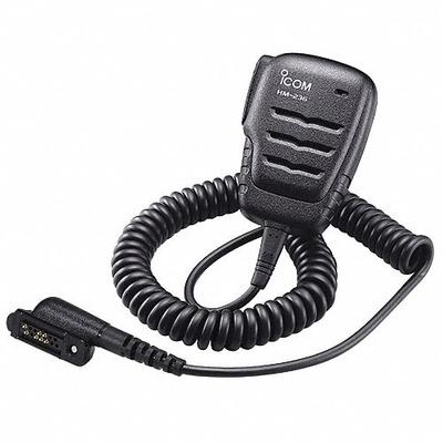 ICOM Speaker Microphone: Fits Icom, For IP730D/IP740D Series, 19 in Cord, Push To Talk - ICOM-Compatible Microphones & Speakers