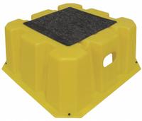 DPI Step Stool: 1 Steps, 10 in Overall Ht, 500 lb Load Cap, Plastic, 10 in Standing Ht (MPN NST-1-14). Key specifications — Brand: DPI; Color: Yellow.