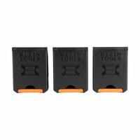 KLEIN TOOLS Tool Belt Clips: 2 5/8 in W x 1 1/4 in D x 3 1/2 in H, 0 Pockets, Black/Gray/Orange (MPN 55838MB). Key specifications — attr1135822: Polyester; attr1201302: Screwdrivers; attr1124797: KLEIN TOOLS; attr1135821: Black/Gray/Orange; attr1135832: Clip.