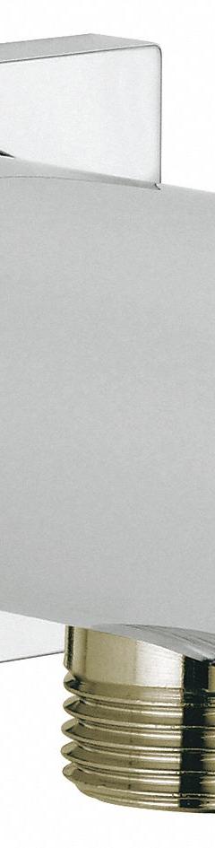 GROHE Rainshower Wall Union: Chrome, Chrome Finish, 1/2 in Connection Size, NPT Connection (MPN 26184000). Key specifications — Finish: Chrome; Connection Type: NPT; Product Type: Shower Outlet Elbow; Brand: GROHE; Material: Chrome.