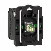 SCHNEIDER ELECTRIC Lamp Module and Contact Block: 22 mm Panel Mounting Size, 2NO, White, LED (MPN ZB5AW0B13). Key specifications — Brand: SCHNEIDER; Compatible with Series: XB5; Includes Bulb: Bulb Included; Lamp Module Voltage: 24V AC/DC.