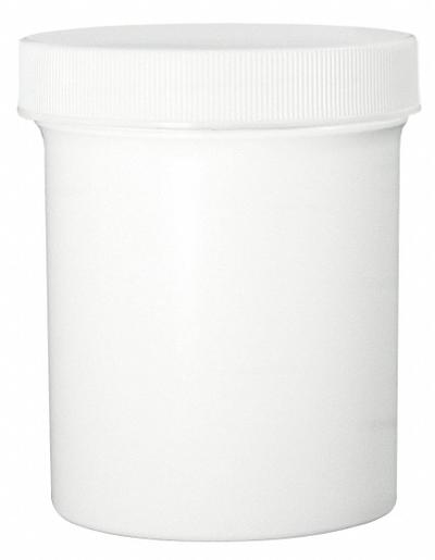 QORPAK Laboratory Jar: Polypropylene, Polypropylene, 32 fl oz, 119 mm Body Dia - Polypropylene Lab Jars