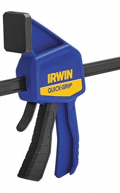 IRWIN Bar Clamp: Flat, 18 in Max Jaw Opening, 7 7/8 in to 25 3/8 in, 3 1/4 in Throat Dp - Dual-Function Trigger Clamps & Spreaders