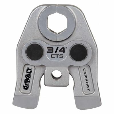 DEWALT Press Jaws: 3/4 in Pipe, Copper/Stainless Steel - Jaws for Compact Press Tools