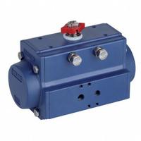 BONOMI Pneumatic Valve Actuator: 4,006 in-lb Force at 80 psi, PTFE Coated Aluminum, 0 Springs (MPN DA140VP). Key specifications — ISO Mount Type: F10/F12; Manufacturer Series: 82; Housing Material: PTFE Coated Aluminum; Manufacturer Part Number: DA140VP.