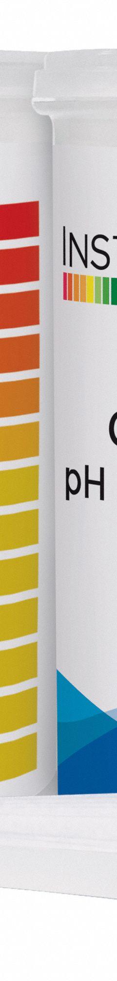 HYDRION pH Test Strips: 0 pH to 6 pH, 0.5 pH Resolution, 3 1/4 in Overall Lg, 1/4 in Overall Wd (MPN 80060). Key specifications — pH Resolution: 0.5 pH; Brand: HYDRION.