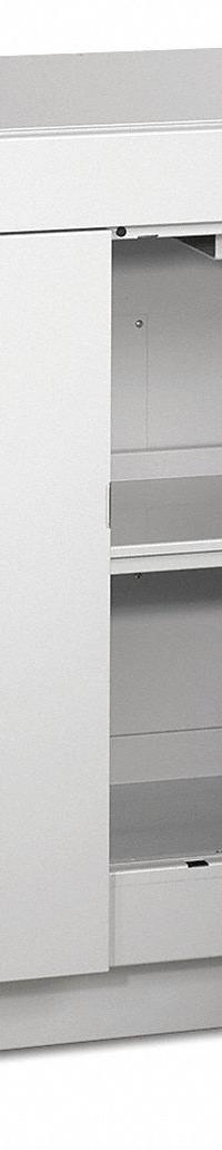 LABCONCO Solvent Storage Cabinet: 22 in Overall Dp, 4 ft Overall Wd, 36 3/4 in Overall Ht, 2 Doors (MPN 9902000). Key specifications — Color: White; Material: Epoxy-Coated Steel; Brand: LABCONCO; Compatible with Product Type: Fume Hoods; Door Type: Manual; Mobility: Stationary; Product Type: Solvent Storage Cabinet.