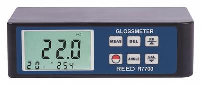 REED INSTRUMENTS Gloss Meter: Backlit LCD, White LED, 1,023 RGB, 1.000, 1.000, 1.000
