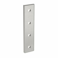 Joining Plate: Straight Flat Plate, 40 Series, 156 mm x 36 mm x 6 mm, For 8 mm Slot Wd, 4 Holes (MPN 093VA40160). Key specifications — Material: Aluminum; Brand: FATH INC.; Finish: Anodized.