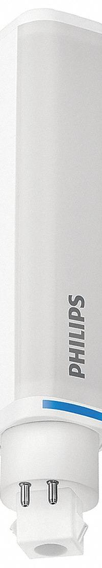 PHILIPS Compact LED Bulb: Type A, 4-Pin (G24q), PL Horizontal, LED, 4000K, 950 lm Light Output (MPN 8.5PL-C/T LED/26H-4000 IF 4P 10/1). Key specifications — Brand: PHILIPS; Bulb Designation: 8.5PL-C/T LED/26H-4000 IF 4P 10/1; Dimmable: Yes; Color Temperature: 4000K.