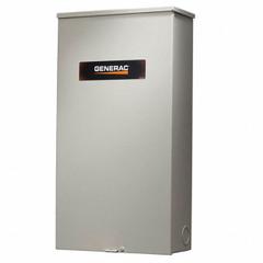 GENERAC 200 Amp Service Rated 120/208 3Ø NEMA 3R: Three Phase, 200 A Current Rating, 120/208V AC, 3R (MPN RTSW200G3). Key specifications — Enclosure Material: Aluminum; Rated Voltage: 120/208V AC; Brand: GENERAC; Compatible with Series: RTS; Service Rated Transfer Switch: Yes.