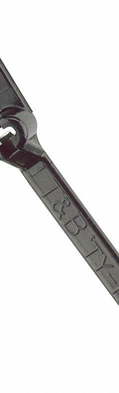 TY-RAP Cable Tie: 6 in Nominal Lg, 1 1/8 in Nominal Max. Bundle Dia., 0.15 in Wd, Black, 1,000 PK (MPN TY34MX). Key specifications — Screw Mount Hole Size: #8; Color: Black; Brand: TY-RAP.