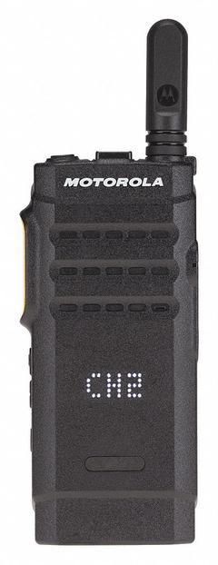MOTOROLA Handheld Two Way Radio: SL300 Series, UHF, Analog and Digital, DMR, 3 W, 99 Channels, Black (MPN SL300 AAH88QCP9JA2). Key specifications — Color: Black; FCC License Required: Yes.