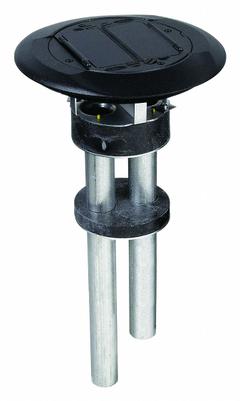 HUBBELL WIRING DEVICE-KELLEMS Fire Rated Poke Through: Round, (2) 1 in For Conduit Sizes, Black (MPN S1PTBL). Key specifications — Cover Color: Black; For Conduit Sizes: (2) 1 in; Brand: HUBBELL WIRING DEVICE-KELLEMS; Includes Cover: Cover Included.