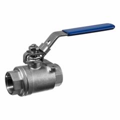 USA INDUSTRIALS Manual Two-Way Ball Valve: 1/2 in, 304 Stainless Steel, Straight Valve Body, PTFE (MPN ZUSA-VLV-3). Key specifications — Brand: USA INDUSTRIALS; Handle: Locking Lever.