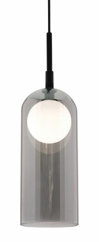 AFX INC. Decorative Pendant: 4 in Dia, 9 3/4 in Ht, Black, 420 lm, 3000K, 6 W, 120 to 277V AC (MPN KRNP04L30D1BK). Key specifications — Voltage: 120 to 277V AC; Brand: AFX INC.; Color Temperature: 3000K; Dimmable: Yes; Housing Finish/Color: Black.