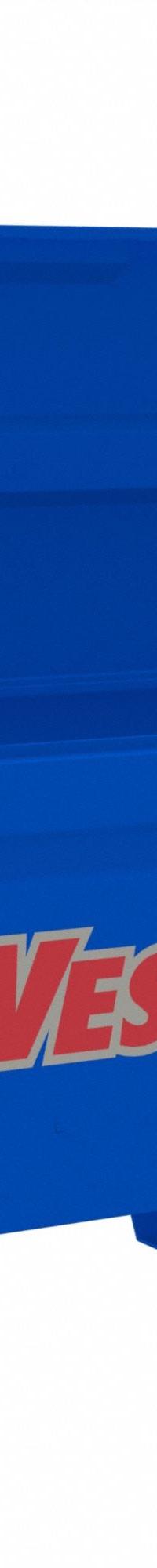 WESTWARD Jobsite Box: 72 in W x 24 7/16 in D x 27 13/16 in H, 24 cu ft, Recessed Padlock, Blue (MPN 817ZE3). Key specifications — attr1116233: Blue; attr1116253: WESTWARD; attr1222022: Recessed Padlock - Lock not included.