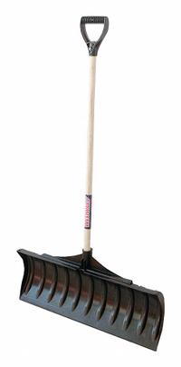 APPROVED VENDOR Snow Pusher: Plastic, 10 1/2 in Blade Lg, 30 in Blade Wd, 9 ga Gauge (MPN 46MP80). Key specifications — Brand: APPROVED VENDOR; Handle Grip: D Grip.