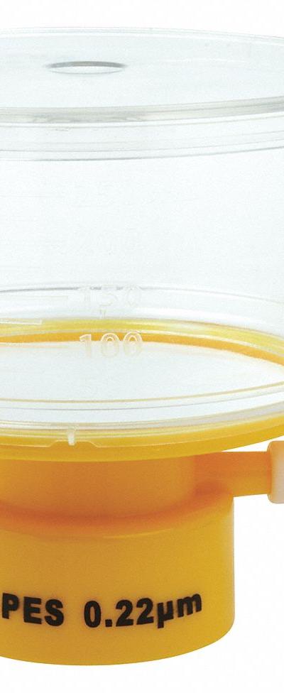 LAB SAFETY SUPPLY Bottle Top Filter: 0.22 um Max Particle Size - Bottle Top Filters
