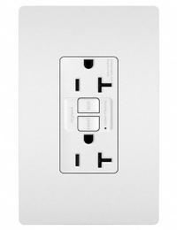 LEGRAND PLUGTAIL: Duplex, 5-20, White, GFCI, 125V AC, 20 A, 2 Pole / 3 Wire (MPN PT2097TRW)