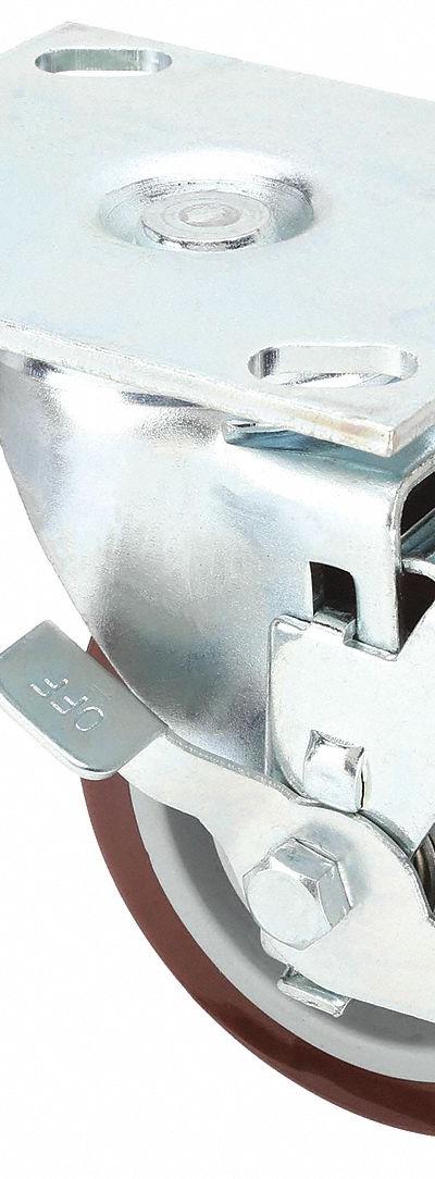 APPROVED VENDOR Plate Caster: Swivel - Debris-Resistant NSF-Listed Sanitary Plate Casters