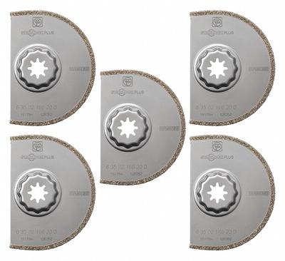 FEIN Oscillating Scraper Blade: 3 9/16 in Blade Wd, 3 9/16 in Blade Lg, Diamond Grit - Starlock Mounted Blades