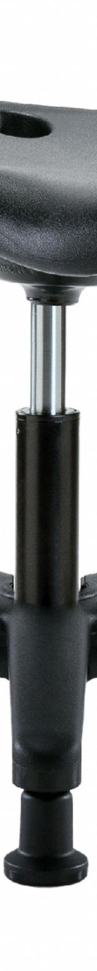 Tractor Stool: Polyurethane, Ht Range 16 in to 21 in, 17 in Seat Wd, 14 in Seat Dp, 5 Glides, Black (MPN PTDHSL-RG-RG-BLK). Key specifications — Brand: APPROVED VENDOR; Foot Support: No; Base Material: Fiberglass; ESD-Safe: Not ESD Safe; Number of Casters: 0.