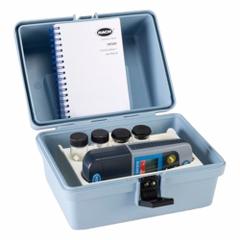 HACH Pocket Colorimeter: 655 nm Wavelengths, 2.5 Range - Max (ppm), 0 Range - Min (ppm), LED (MPN LPV445.97.65110). Key specifications — Light Source: LED; Brand: HACH; Includes: Carrying Case; Display Type: Digital.