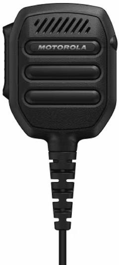 MOTOROLA Speaker Microphone: Fits Motorola, For R2 Series, 3.5 mm Jack, 6 ft Cord, Push To Talk (MPN PMMN4148). Key specifications — Compatible Radio Series: R2; Color: Black; Radio Connector Type: 2-Pin; Brand: MOTOROLA; Manufacturer Part Number: PMMN4148; Push To Talk: Yes.