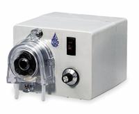 MEC-O-MATIC Peristaltic Chemical Metering Pump: 120V AC, 1/60 hp HP, 60 gpd Max. Flow Rate (MPN UD50-XA-LSAUXXX). Key specifications — Tubing Material: Synthetic Rubber; Brand: MEC-O-MATIC; Reproducibility: ±2.0%.