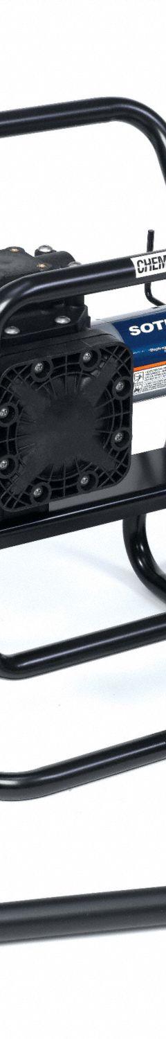 SOTERA Electric Drum Pump: Pump with Hose & Nozzle, 1/4 hp HP, 12 V DC, 13 gpm, Polypropylene, PP (MPN SS435BX713). Key specifications — Brand: SOTERA; Suction Tube Material: PP.