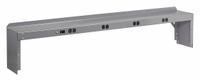 TENNSCO Electrical Shelf Riser: 72 in Overall Wd, 15 in Overall Dp, Gray, Carbon Steel, Steel, 12 in (MPN RE-1572). Key specifications — Includes Mounting Hardware: Yes; Color: Gray.