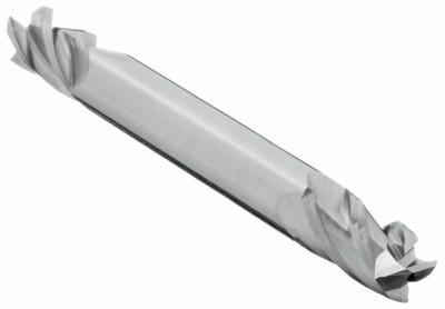 APPROVED VENDOR Square End Mill: Carbide, Double End, 4 Flute, 3/16" Mill Dia, 3/8" LOC - Double-End Carbide Square End Mills