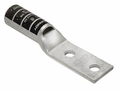 BURNDY Compression Lug: For 750 kcmil, Stranded Wire, 1/2 in Stud Size, Long - Two-Hole Compression Lugs